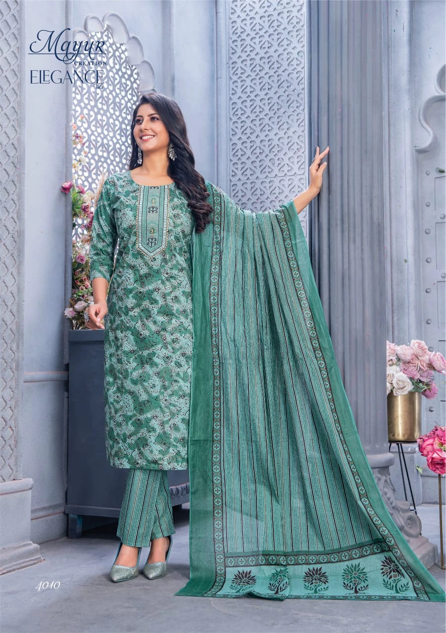 Mayur Elegance Vol 4 Cotton Wholesale Readymade Salwar Suit Catalog — Wholesale Salwar Suits, Mayur Dress wholesale from Surat - Gallery Image 7